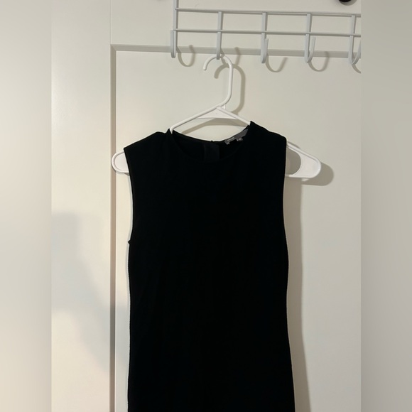 Vince Black Knit Short Sleeve Dress - Picture 2 of 9